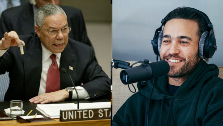 Pete Wentz and Colin Powell