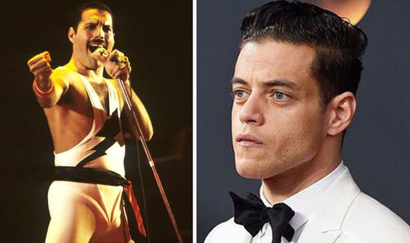 Rami Malek and the Lightning bolt costume