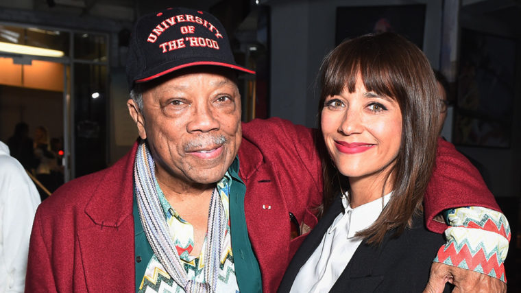 Quincy and Rashida Jones